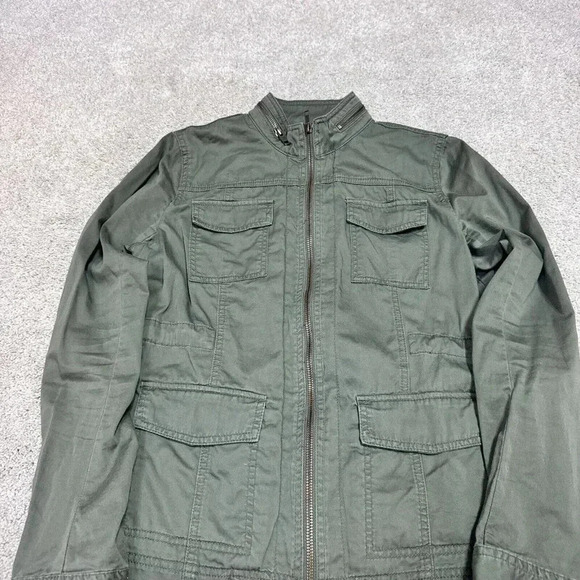 Caslon Jacket Women’s Green Long Sleeve Full Zip Size Medium - Picture 6 of 11